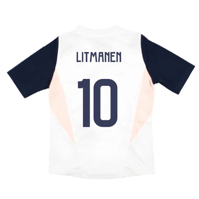 2023-2024 Ajax Training Jersey (White) - Kids (LITMANEN 10)