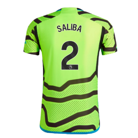 2023-2024 Arsenal Authentic Away Shirt (Ladies) (Saliba 2)