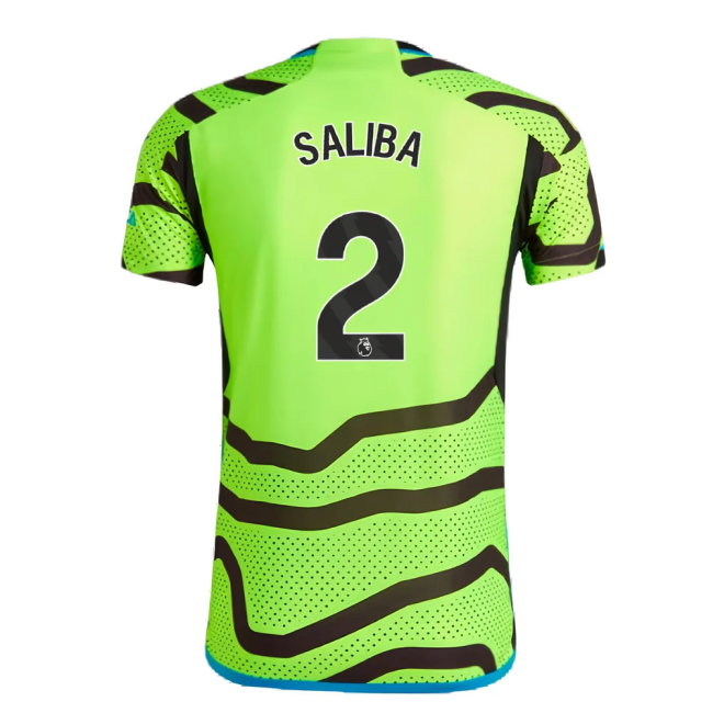 2023-2024 Arsenal Authentic Away Shirt (Ladies) (Saliba 2)