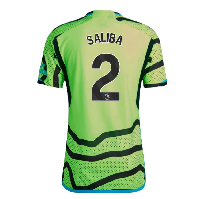 2023-2024 Arsenal Authentic Away Shirt (Saliba 2)