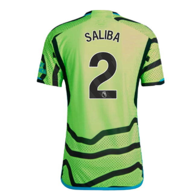 2023-2024 Arsenal Authentic Away Shirt (Saliba 2)