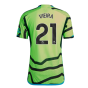 2023-2024 Arsenal Authentic Away Shirt (Vieira 21)