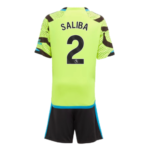 2023-2024 Arsenal Away Mini Kit (Saliba 2)