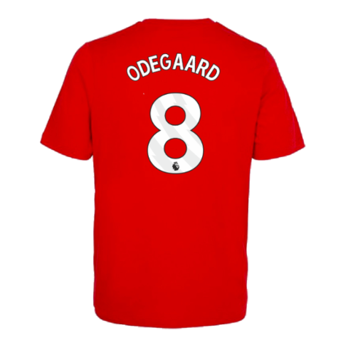 2023-2024 Arsenal DNA Tee (Red) (Odegaard 8)