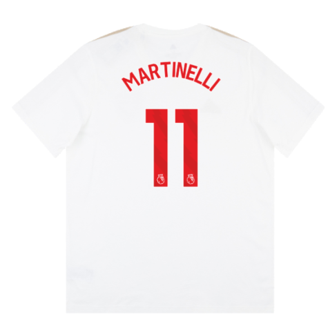 2023-2024 Arsenal DNA Tee (White) (Martinelli 11)