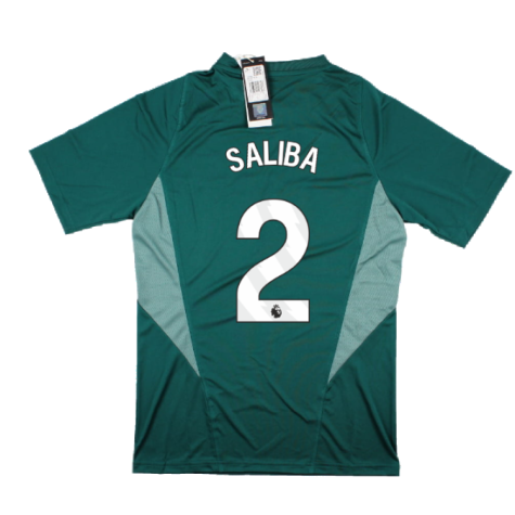 2023-2024 Arsenal EU Training Jersey (Rich Green) (Saliba 2)