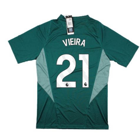 2023-2024 Arsenal EU Training Jersey (Rich Green) (Vieira 21)
