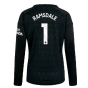 2023-2024 Arsenal Home Goalkeeper Shirt (Black) - Kids (RAMSDALE 1)