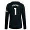2023-2024 Arsenal Home Goalkeeper Shirt (Black) - Kids (SEAMAN 1)