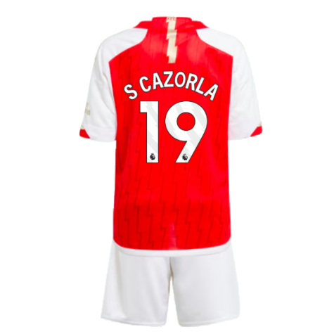 2023-2024 Arsenal Home Mini Kit (S Cazorla 19)