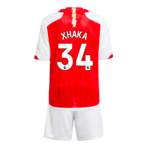 2023-2024 Arsenal Home Mini Kit (Xhaka 34)