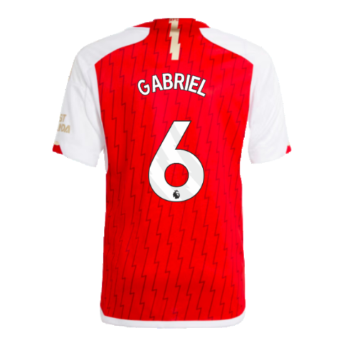 2023-2024 Arsenal Home Shirt (Kids) (Gabriel 6)
