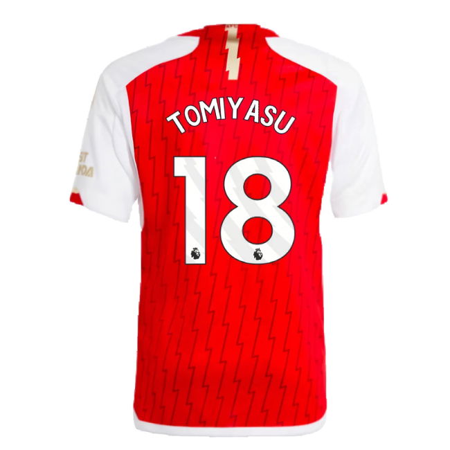 2023-2024 Arsenal Home Shirt (Kids) (Tomiyasu 18)