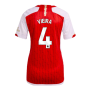 2023-2024 Arsenal Home Shirt (Ladies) (Vieira 4)