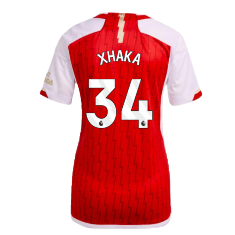 2023-2024 Arsenal Home Shirt (Ladies) (Xhaka 34)