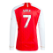 2023-2024 Arsenal Long Sleeve Home Shirt (Saka 7)