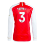 2023-2024 Arsenal Long Sleeve Home Shirt (Tierney 3)