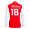 2023-2024 Arsenal Long Sleeve Home Shirt (Tomiyasu 18)