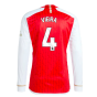 2023-2024 Arsenal Long Sleeve Home Shirt (Vieira 4)