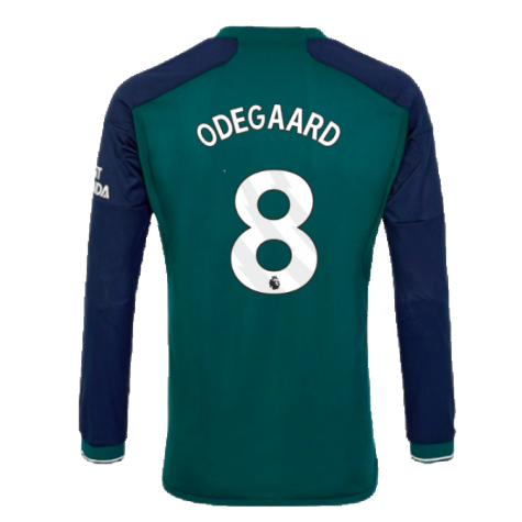 2023-2024 Arsenal Long Sleeve Third Shirt (Odegaard 8)