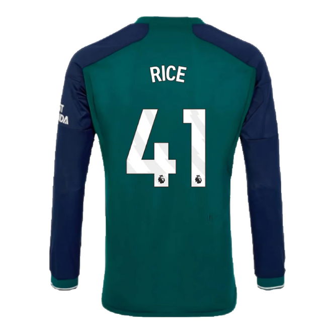 2023-2024 Arsenal Long Sleeve Third Shirt (Rice 41)