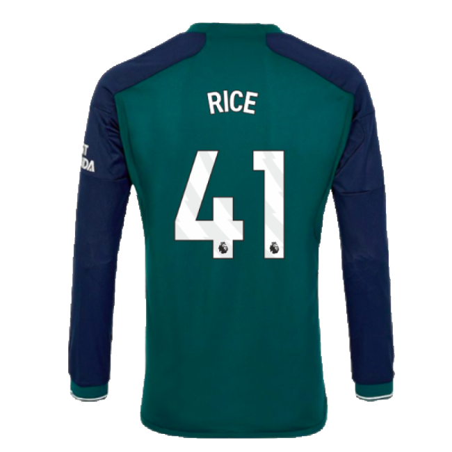 2023-2024 Arsenal Long Sleeve Third Shirt (Rice 41)
