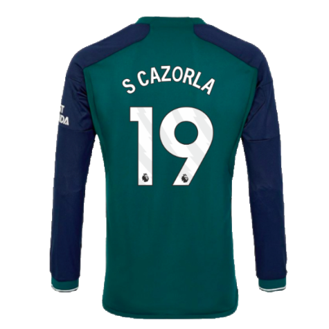 2023-2024 Arsenal Long Sleeve Third Shirt (S Cazorla 19)