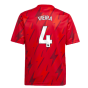2023-2024 Arsenal Pre-Match Shirt (Red) - Kids (Vieira 4)
