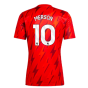 2023-2024 Arsenal Pre-Match Shirt (Red) (Merson 10)
