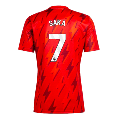 2023-2024 Arsenal Pre-Match Shirt (Red) (Saka 7)