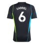 2023-2024 Arsenal Training Jersey (Black) (Gabriel 6)