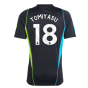 2023-2024 Arsenal Training Jersey (Black) (Tomiyasu 18)