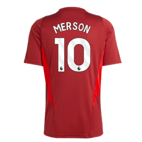 2023-2024 Arsenal Training Jersey (Red) (Merson 10)