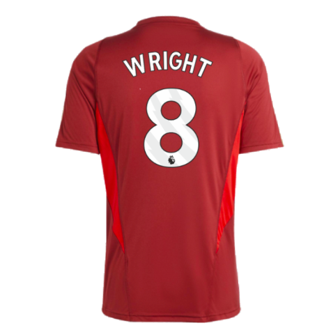 2023-2024 Arsenal Training Jersey (Red) (Wright 8)