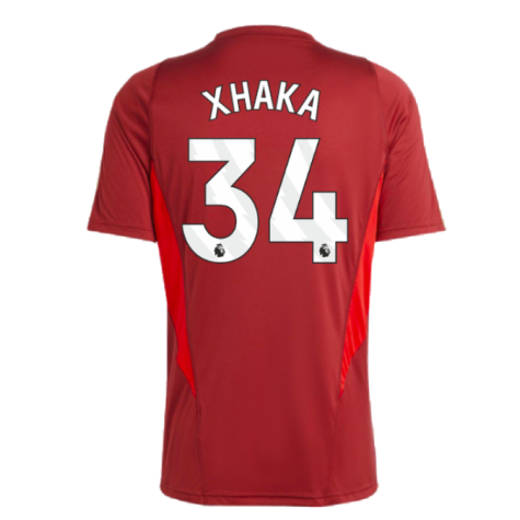 2023-2024 Arsenal Training Jersey (Red) (Xhaka 34)