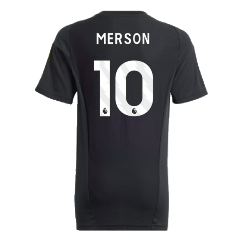 2023-2024 Arsenal Training Tee (Black) - Kids (Merson 10)