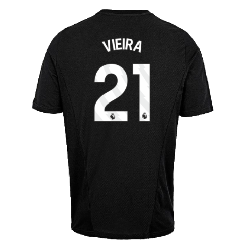 2023-2024 Arsenal Training Tee (Black) (Vieira 21)