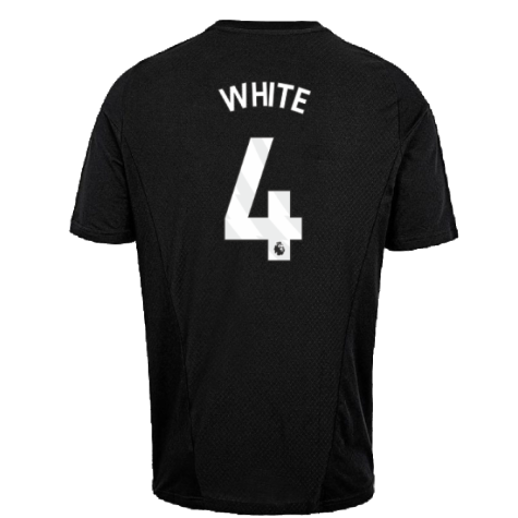 2023-2024 Arsenal Training Tee (Black) (White 4)