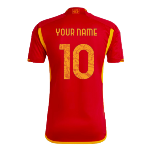 2023-2024 AS Roma Home Shirt (Your Name)