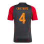 2023-2024 AS Roma Training Shirt (Black) (CRISTANTE 4)