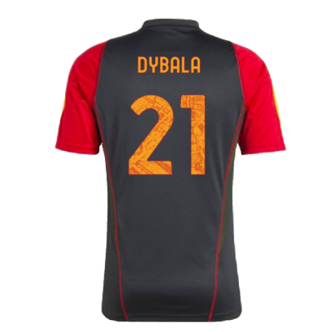 2023-2024 AS Roma Training Shirt (Black) (DYBALA 21)