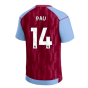 2023-2024 Aston Villa Home Shirt (Kids) (Pau 14)