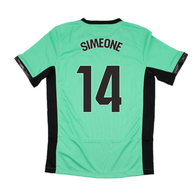 2023-2024 Atletico Madrid Third Shirt (Kids) (Simeone 14)