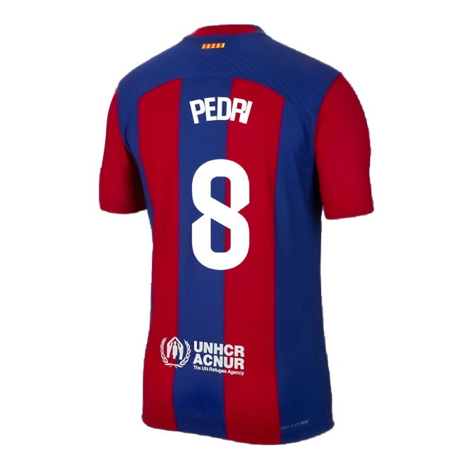 2023-2024 Barcelona Authentic Home Shirt (Pedri 8)