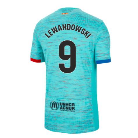2023-2024 Barcelona Authentic Third Shirt (Lewandowski 9)