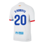 2023-2024 Barcelona Away Authentic Away Shirt (S Roberto 20)