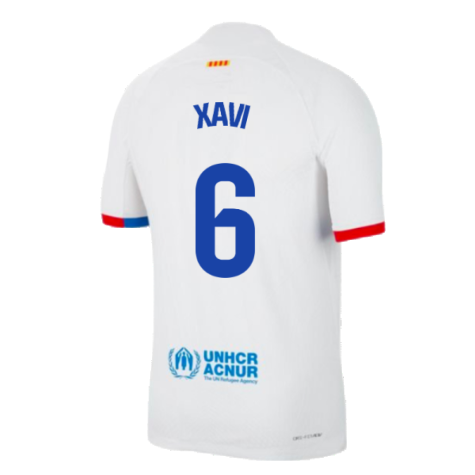 2023-2024 Barcelona Away Authentic Away Shirt (Xavi 6)