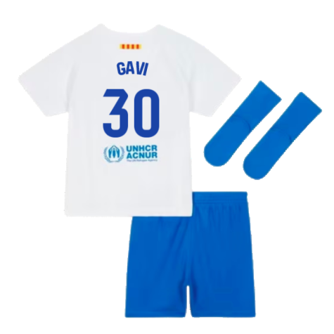 2023-2024 Barcelona Away Baby Kit (Gavi 30)