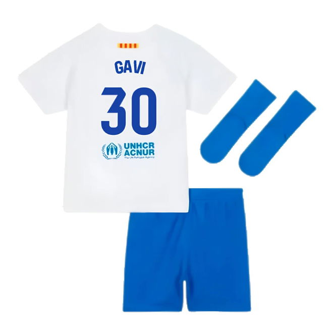 2023-2024 Barcelona Away Baby Kit (Gavi 30)
