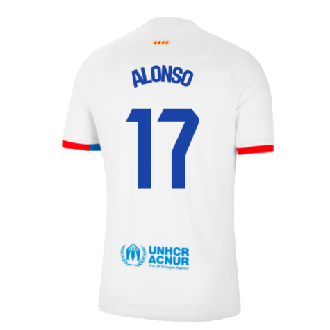 2023-2024 Barcelona Away Shirt (Alonso 17)